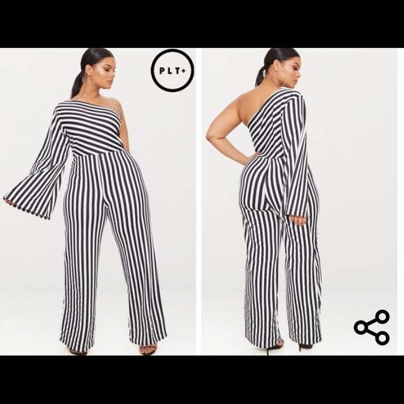 plt one shoulder jumpsuit